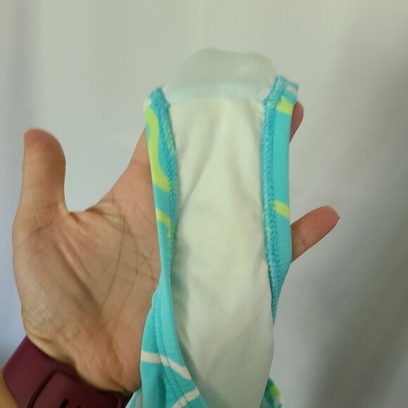 Lilly Pulitzer turquoise one piece swimsuit sz 4 - Picture 5 of 6